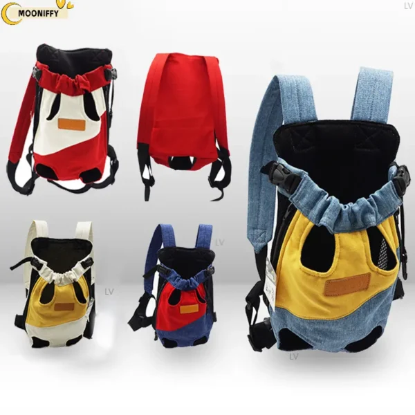 Pet Dog Carrier Backpack denim Dog Carriers Bag Outdoor Travel Backpack Breathable Portable Pet Dog Carrier for dogs Cats