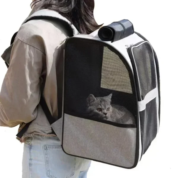 Pet Cat Backpack Large Space Breathable Portable Travel Bag Backpack Cat Small Dog Transport Cat Backpack Pet Supplies